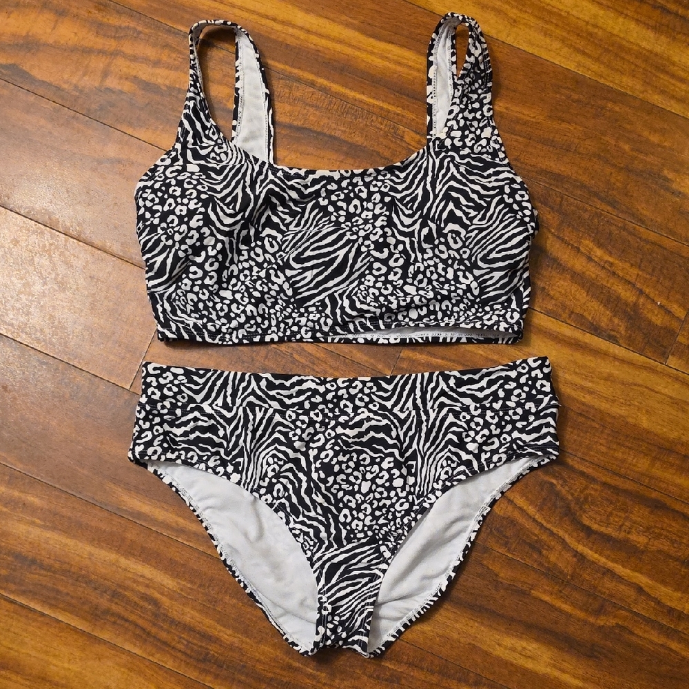 Decree Monochrome Animal Print Bikini